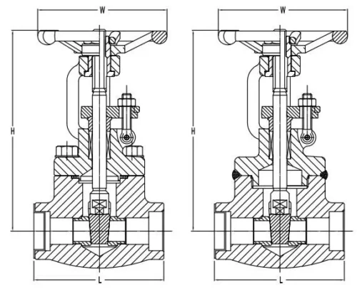 bolted bonnet forged gate valve desc